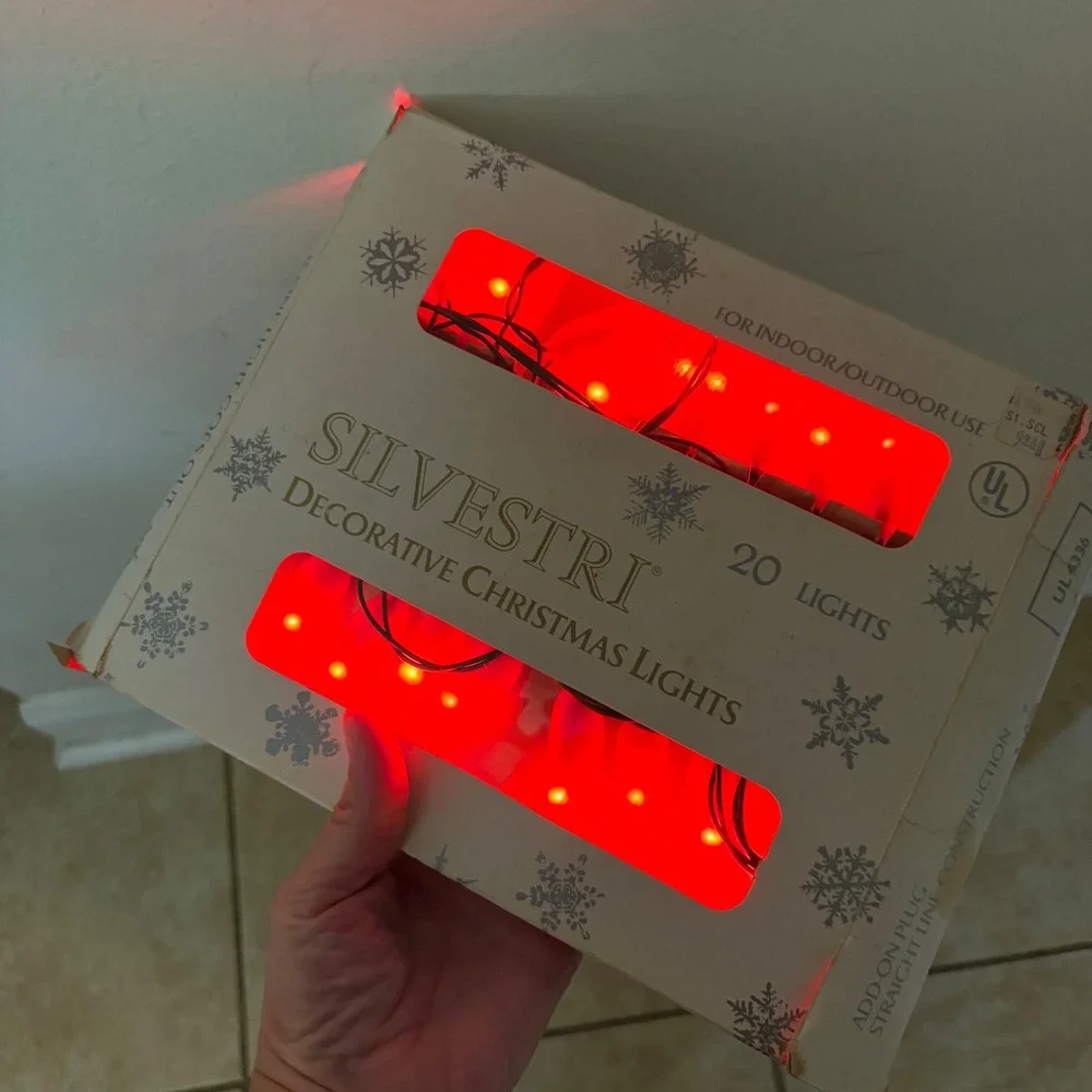 2pk Silvestri Vintage Red Chili Pepper Christmas Lights 20ct Indoor Outdoor Set